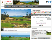 Tablet Screenshot of golfauvietnam.com